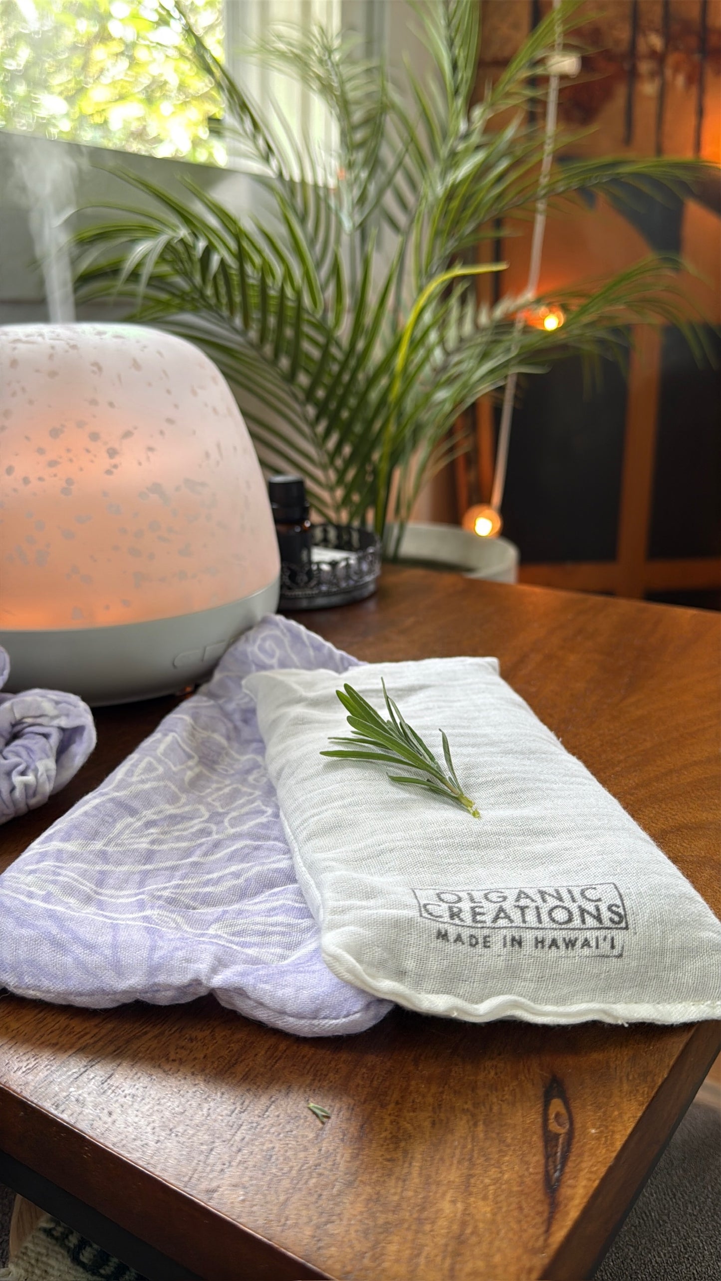Eye Pillow w/ Organic Lavender Buds - Organic Cotton