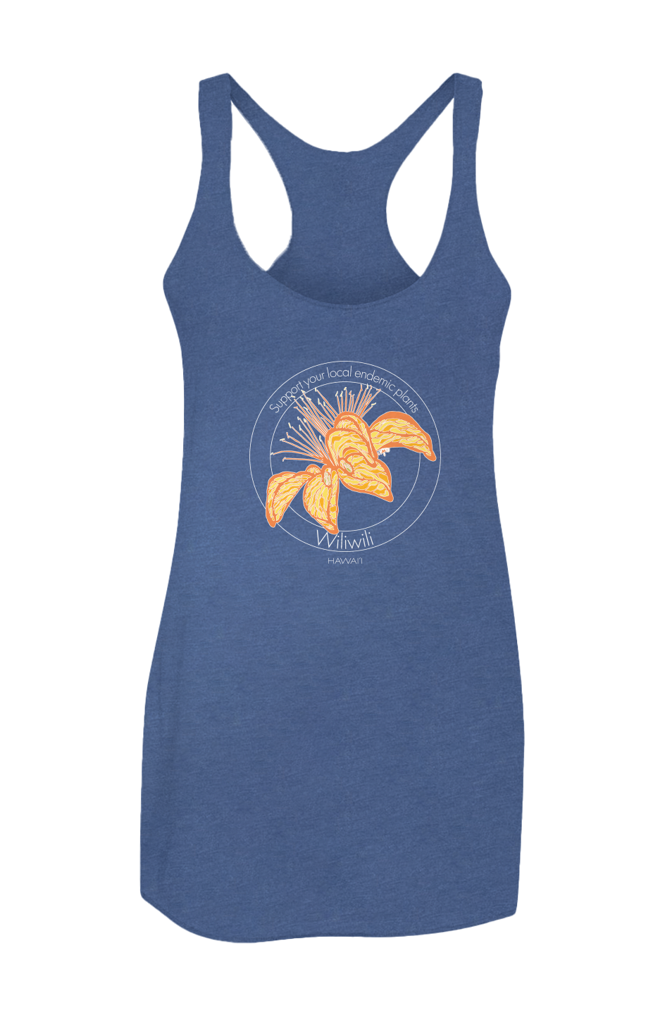 wiliwili Women s Triblend Racerback Tank