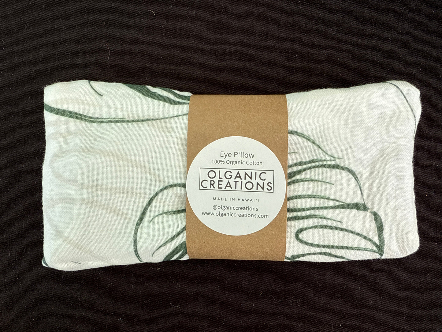 Eye Pillow w/ Organic Lavender Buds - Organic Cotton