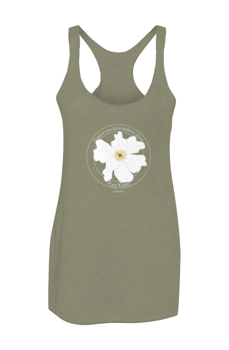 pua kala Women s Triblend Racerback Tank