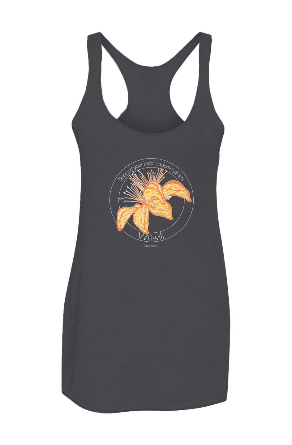 wiliwili Women s Triblend Racerback Tank