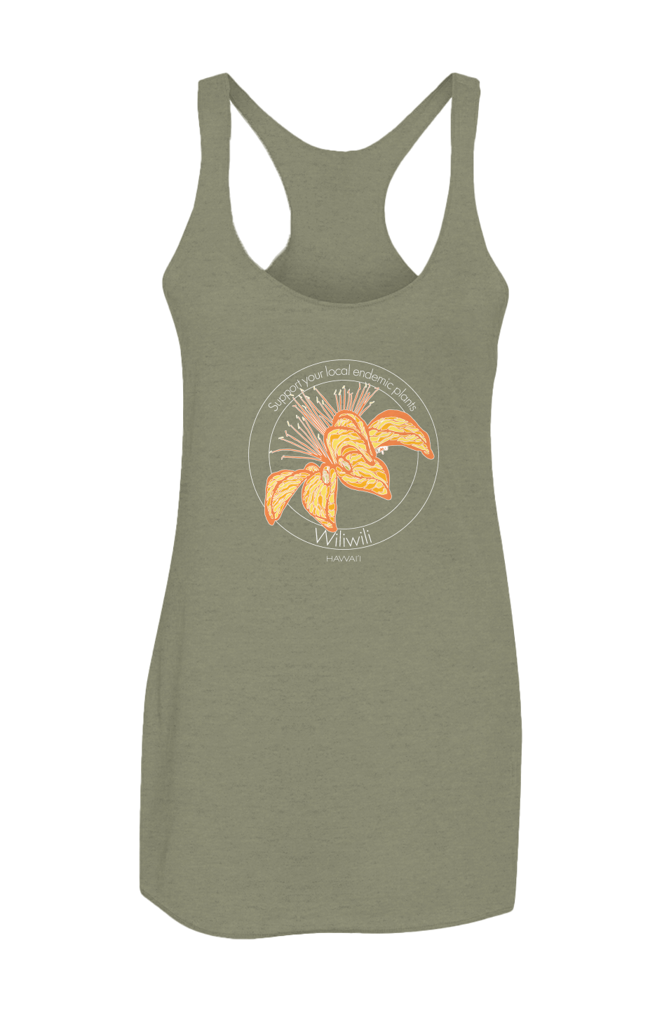 wiliwili Women s Triblend Racerback Tank